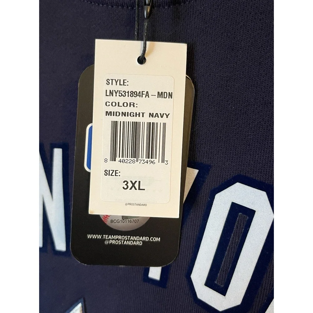 Men's 3XL NWT New‎ York Yankees Pro Standard Classic Crewneck Sweatshirt Navy